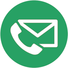 telephone email contact icon